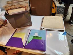 Group of Scrapbooking Paper Supplies