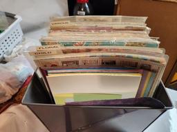 Group of Scrapbooking Paper Supplies