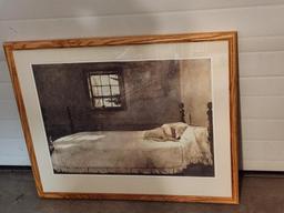 Framed Art Andrew Wyeth "Master Bedroom"