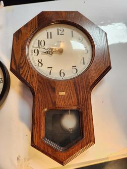 Group of Clocks & LED Lamps