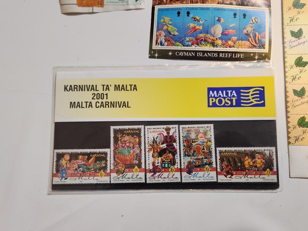 Collection of Postage Stamps from Malta & More