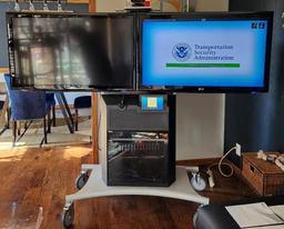 Podcast Unit - Encryption Video Streaming w/ LG LCD TV w/ Remote, Cisco Telepresence 8" Touch Screen