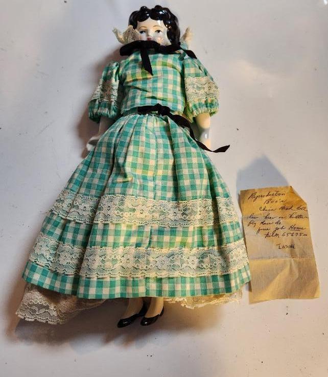 1800s Porcelain China Head Doll