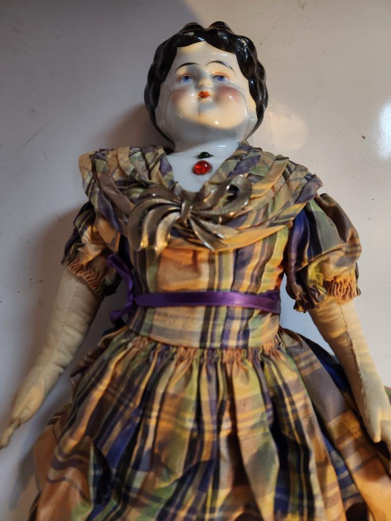 1800s Porcelain China Head Doll