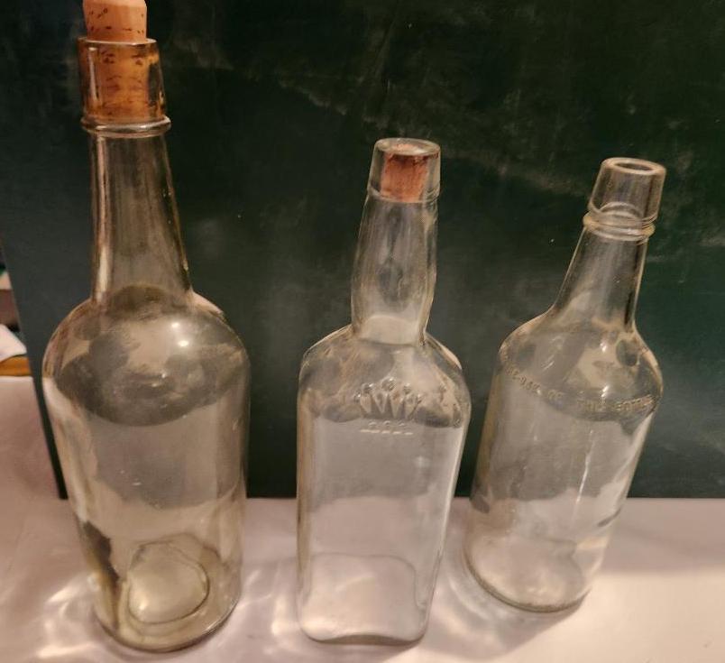 Lot of 3 Vintage Bottles