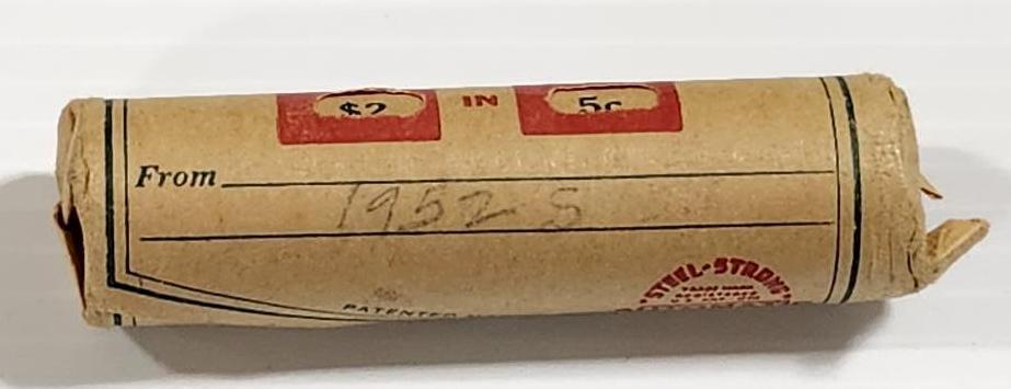 Roll of 1952-S Jefferson Nickels