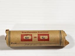 Roll of 1952-S Jefferson Nickels