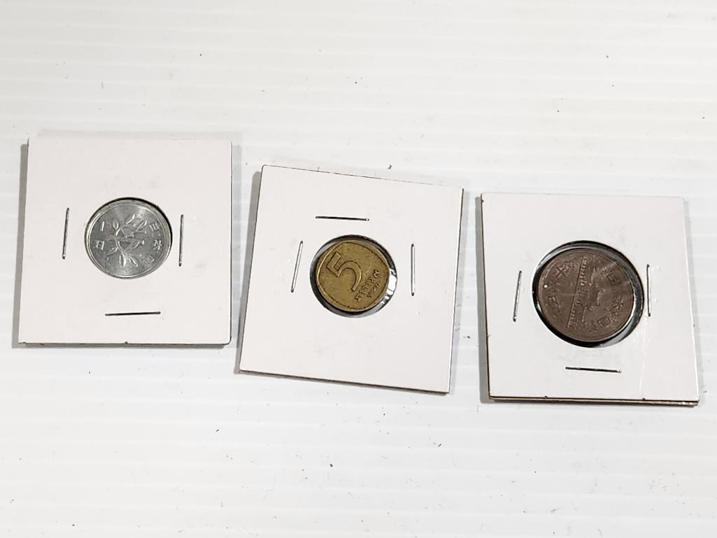 Lot of 3 Foreign Coins