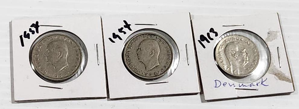 Lot of 3 Foreign Coins