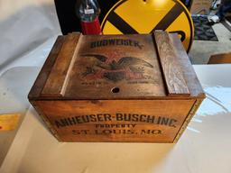 Anheuser-Busch Inc. Crate w/ Hinged Lid