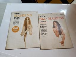 Lot of 2 The Maidens 1965 & 1966 Calendars