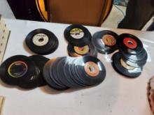 Group of 45 RPM Vinyl Records