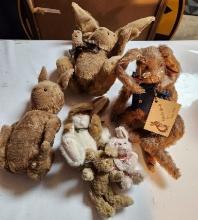 Group of Vintage Toy Stuffed Animals - Bunnies