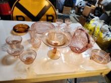 Vintage Pink Depression Era Glassware