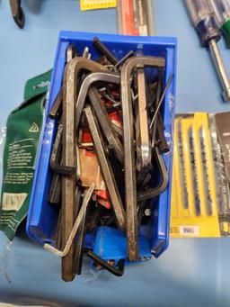 Large Group of Tools, Nut Drivers, New Tools, Razor Blade Knives, Bits, See Images
