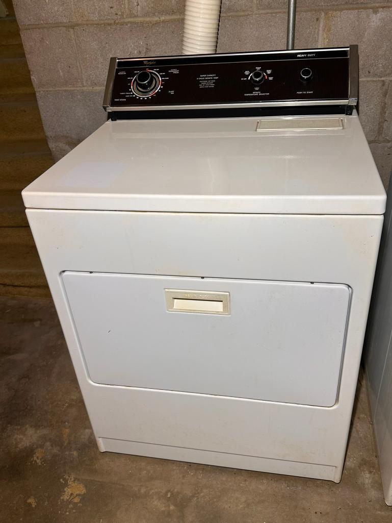 Whirlpool Washer and Dryer, Working