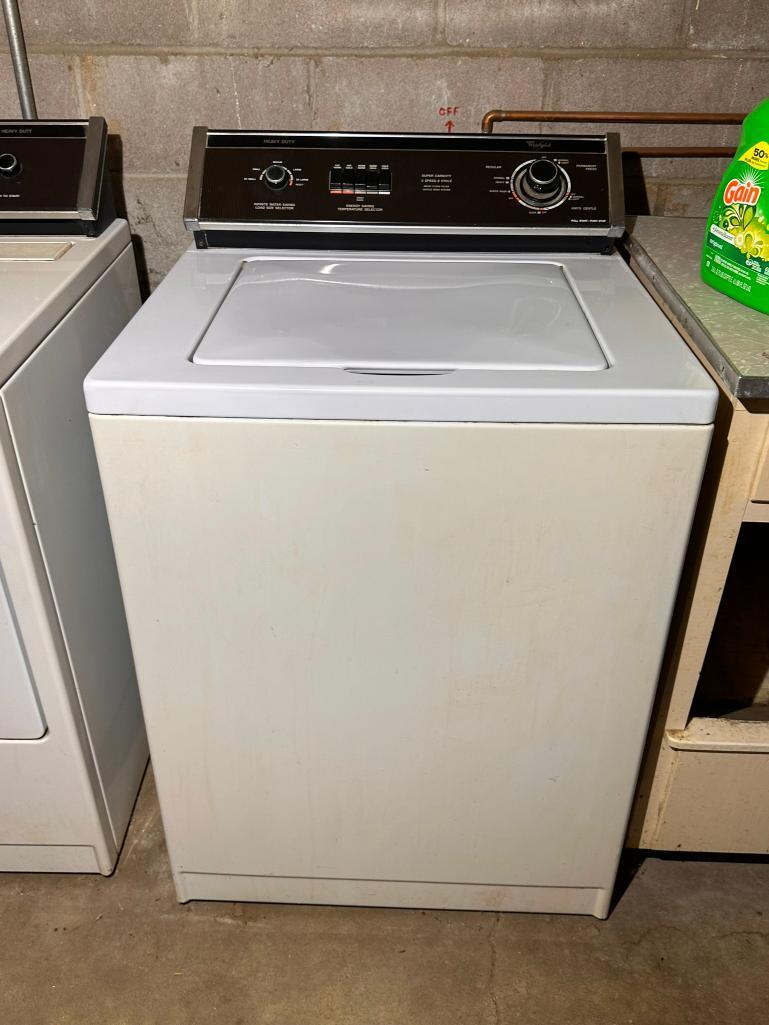 Whirlpool Washer and Dryer, Working