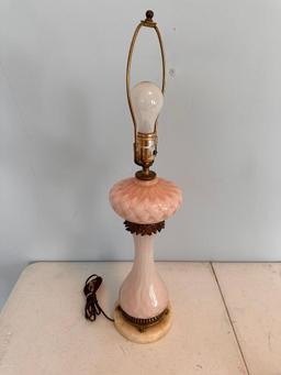 Vintage Table Lamp, No Shade