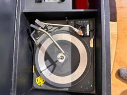 Vintage Stereo Cabinet w/ Gerrard Turntable