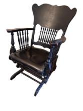 Antique Glider Rocker, Very Ornate