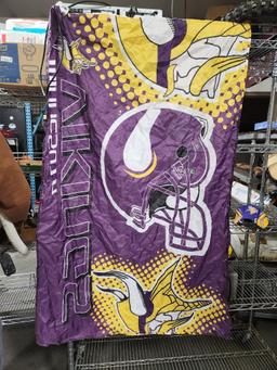 Minnesota Vikings Flag and Ball Cap