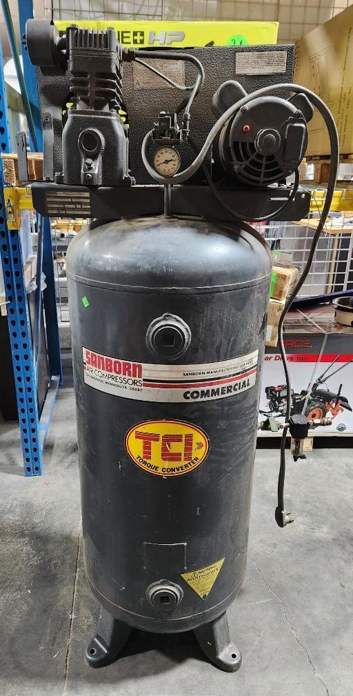 Sanborn60 Gallon Vertical Commercial Air Compressor, 2-Stage, 5hp, Model 500A60,