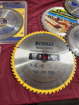 Several Nice Saw Blades, 7-1/4in, 10in, 12in