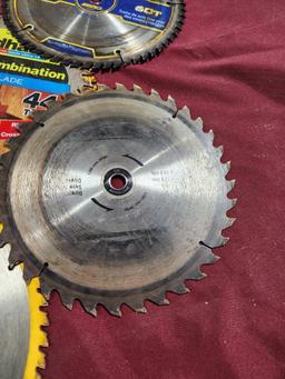 Several Nice Saw Blades, 7-1/4in, 10in, 12in