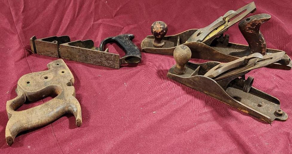 Antique Tools, Hand Wood Planes, Saw Handle