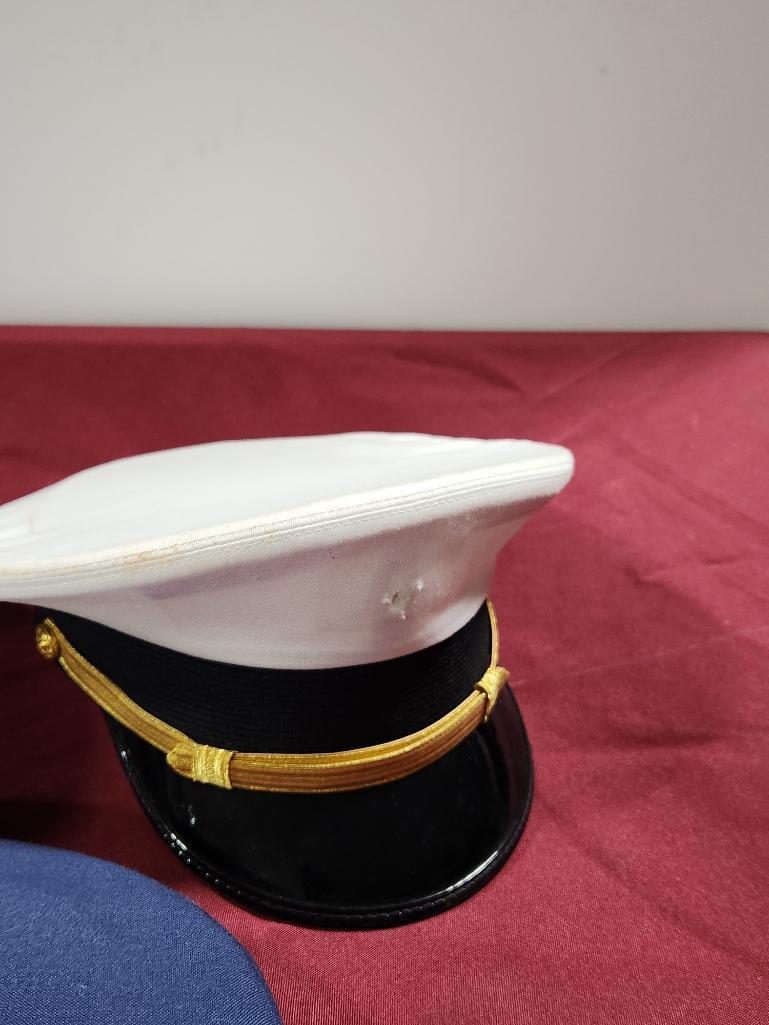 Lot of 5 Vintage Military Caps - Bernard, Kingform Cap DeLuxe,