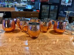 (6) Ketel One Vodka Moscow Mule Mugs Plus 2 Copper Glasses