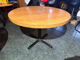 Laminate Top Restaurant Table, 42in Round