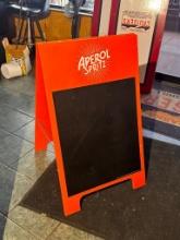 Aperol Sandwich Board Style Chalkboard Menu Sidewalk Sign