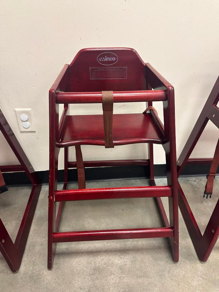 WINCO Commercial Wood High Chair