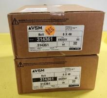 2 Cases, 20/Case, 40 Total; VSM Abrasives, 6in x 48in Sanding Belts, No. 314361, 80 Grit