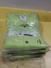 4 New Steiner 30in Lime Green Weldlite Welding Jackets Size XL