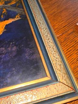 Original Maxfield Parrish Contentment - in Authentic Period Frame, 22in x 16in