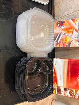 Two Cook Books, Take Out To-Go Containers