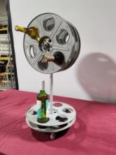 Steam Punk Hand Made Movie Reel Wine Rack