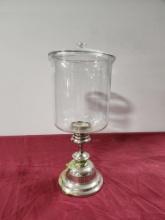 Glass Candle Holder Jar w/ Lid