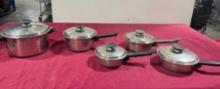 Lot of 5 Vintage Seal-O-Matic Cookware w/ Lids