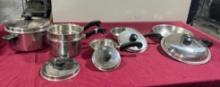 Lot of 5 Vintage Seal-O-Matic Cookware w/ Lids