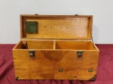 Shop Made Carpenters or Hobbyist Wood Tote, Great for .45rpm Records