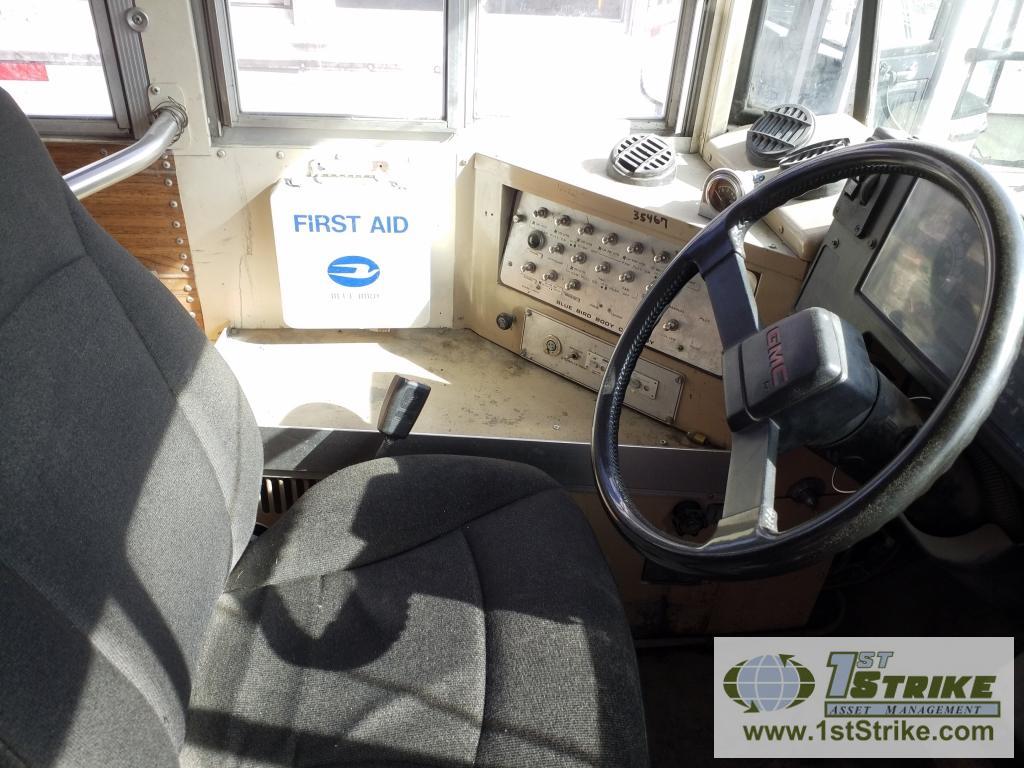 BUS, 1994 GMC BLUE BIRD, 24 PASSENGER, CAT 3116 DIESEL ENGINE, AUTOMATIC TRANSMISSION