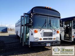 BUS, 1999 BLUE BIRD 42 PASSENGER, CUMMINS 6CYL DIESEL ENGINE, AUTOMATIC TRANSMISSION