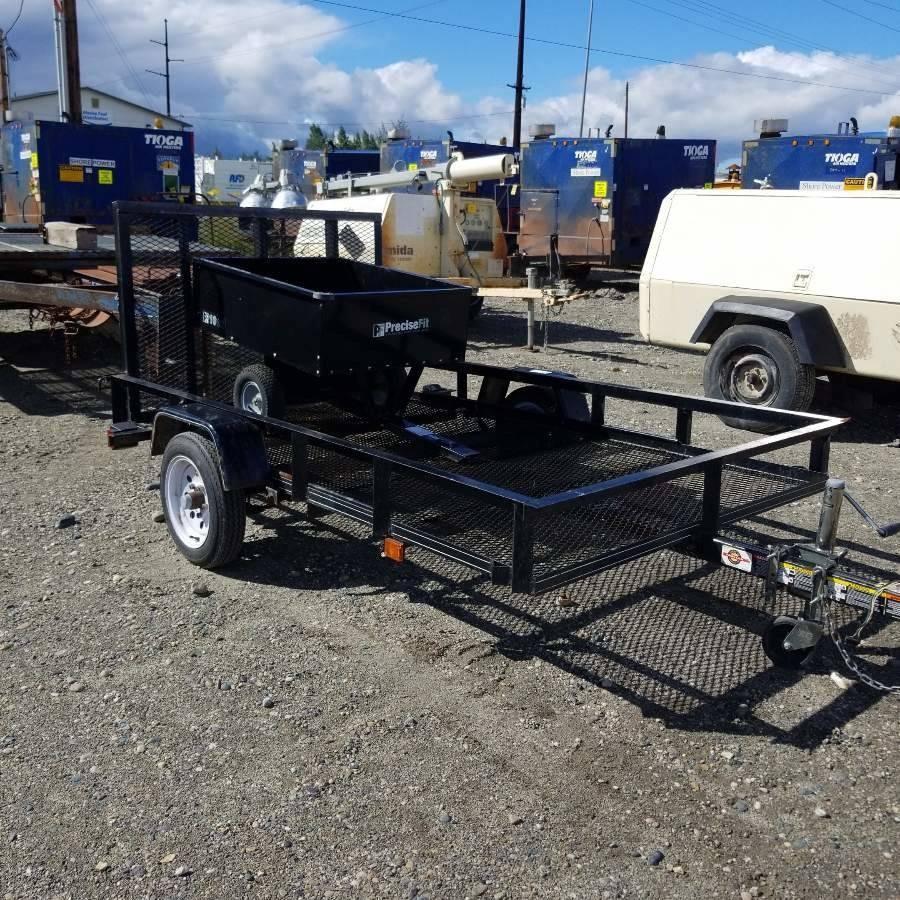 2 EACH. UTILITY TRAILERS, 1EA 2005 CARRY-ON, 5FT X 8FT WITH FOLDING RAMP, 1EA PRECISE FIT, LAWN AND