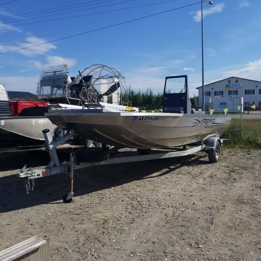 BOAT, 2008 JETCRAFT EXTREME SHALLOW 2175, MERC OPTIMAX V6 200. WITH SMART GUAGE, 4WHEELER RAMPS, LAR