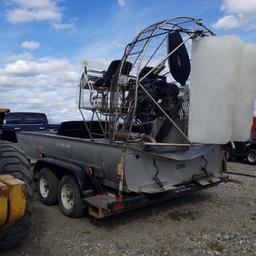 AIRBOAT, 2007 ALASKA AIRBOATS, GM VORTEC 8.1L V8, WHIRLWIND COMPOSITE PROP, DUAL TANKS, POWER TABS,