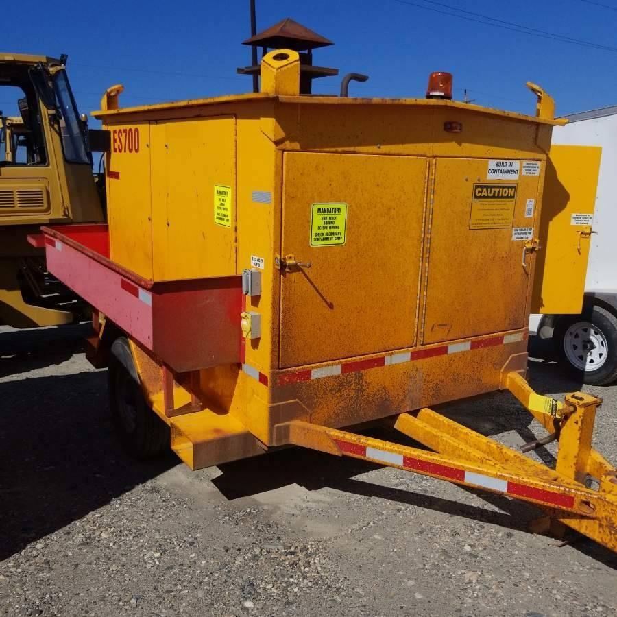 HEATER, 2008 EQUIPMENT SOURCE ES700, TRAILER MOUNTED, 4CYL KUBOTA DIESEL ENGINE