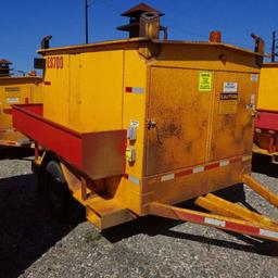 HEATER, EQUIPMENT SOURCE ES700, TRAILER MOUNTED, 4CYL KUBOTA DIESEL ENGINE